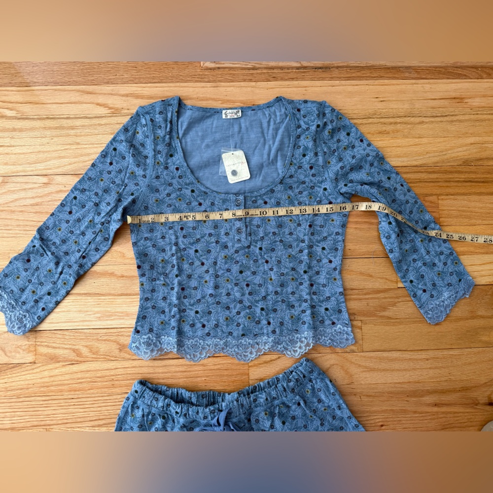 Free People Intimately Stolen Dance Classic Fit Pajama Set L NWT - Picture 6 of 7